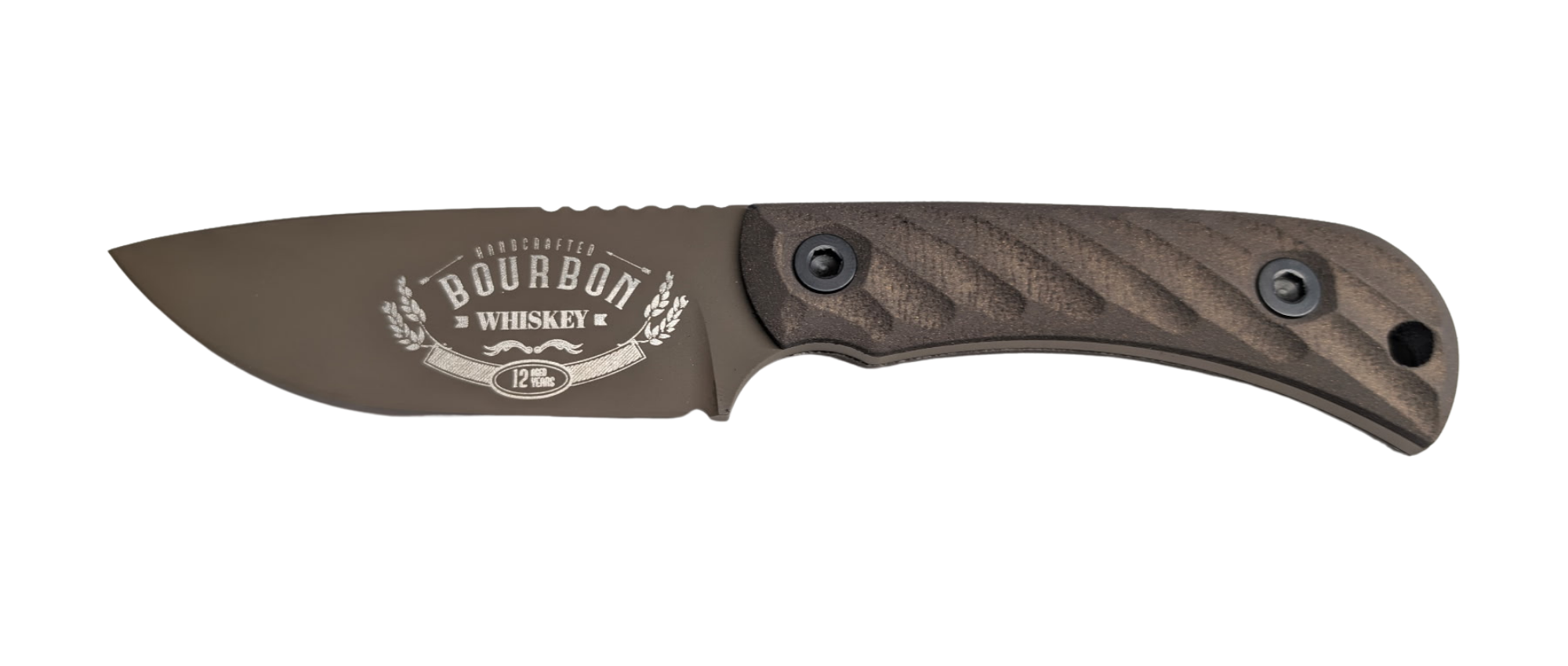 Half Face Blades CAVNER JR Bourbon 3.5-inch Blade with S45VN Micarta Grip