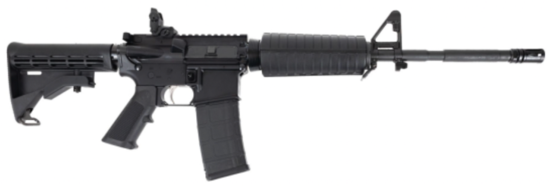 DPMS DR-15 M4 .223 Remington Rifle with 16-Inch Barrel and Magpul Accessories