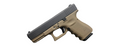 Glock G19 Gen 3 9mm Pistol with FDE Frame and 15-Round Magazines
