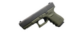 Glock G19 Gen 3 9mm Pistol with OD Green Frame – 4.01 Inch Fixed Barrel, 5.5 lb Trigger, Includes Two 15-Round Magazines