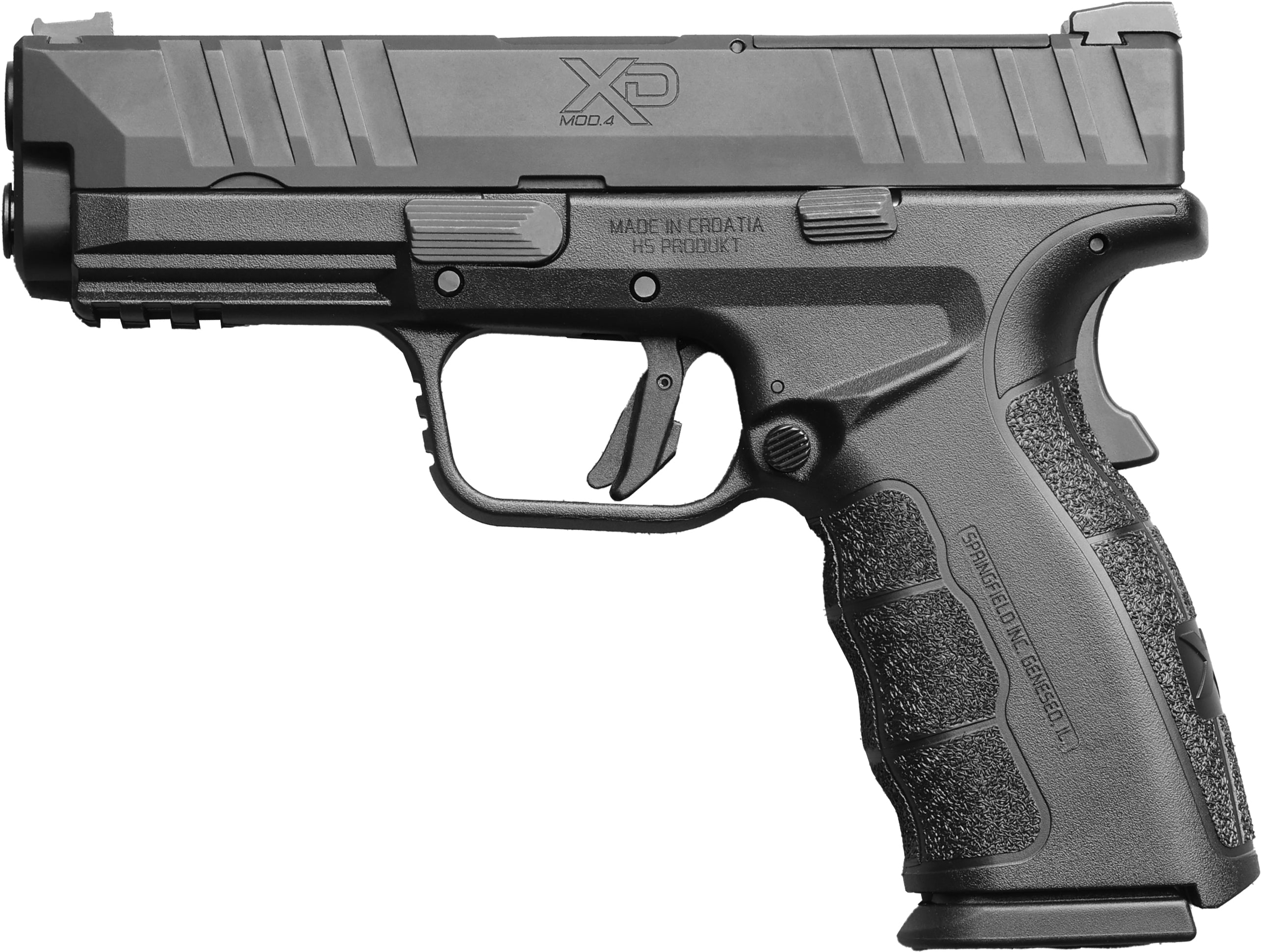Springfield XD-MOD4 9mm Pistol with 4-Inch Barrel and Fiber Optic Sights