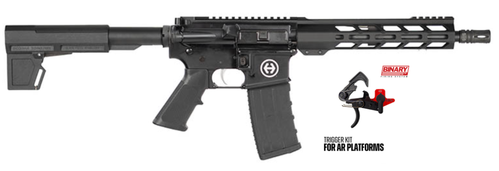 Hi Point HP15 5.56 Pistol with 10.5-inch Barrel, M-LOK Handguard, Franklin Binary, and 30-Round Magazine
