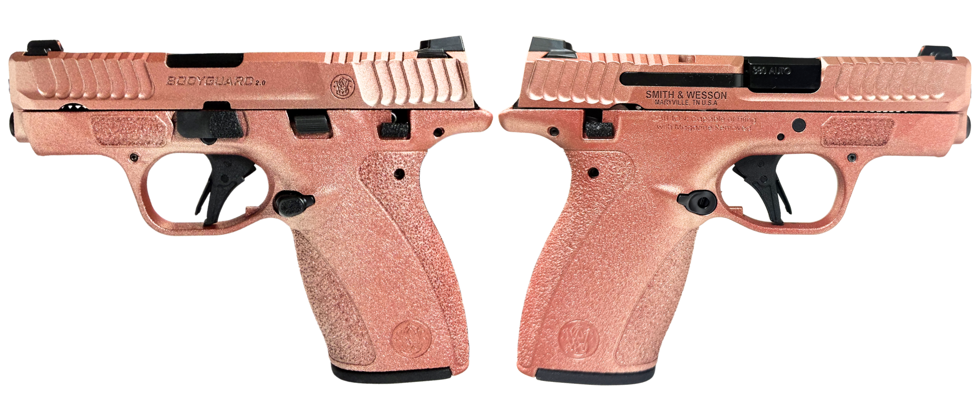 Smith & Wesson Bodyguard 2.0 380 ACP Pistol with Rose Gold Finish - Orion Exclusive
