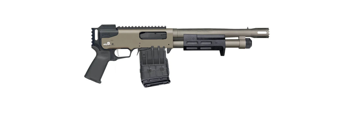 MOSSBERG 590RM PROFESSIONAL NFA BREACHER 12G SHOTGUN 11.5" CHISEL PISTOL GRIP TUNGSTEN/BLK 5+1