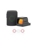 Osight S 2MOA Dot + 32MOA Circle Red Dot Sight with Charging Cover – RMSc Footprint, Black