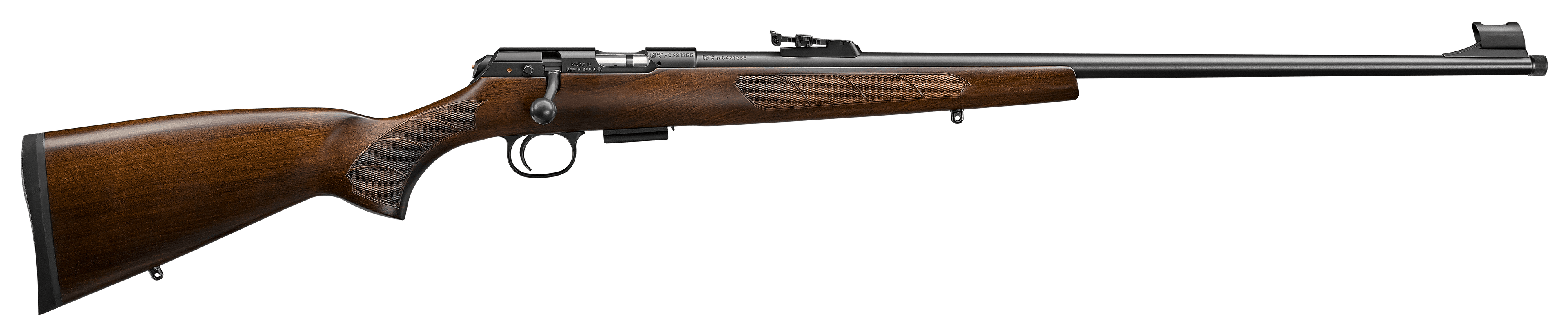 CZ 457 Lux 24-Inch Bolt-Action Rifle in 22 Magnum with Walnut Stock