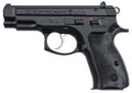 CZ 75 Compact 9mm Pistol with Fixed Sights and Manual Safety - Black Polycoat Finish, Includes 2 Magazines