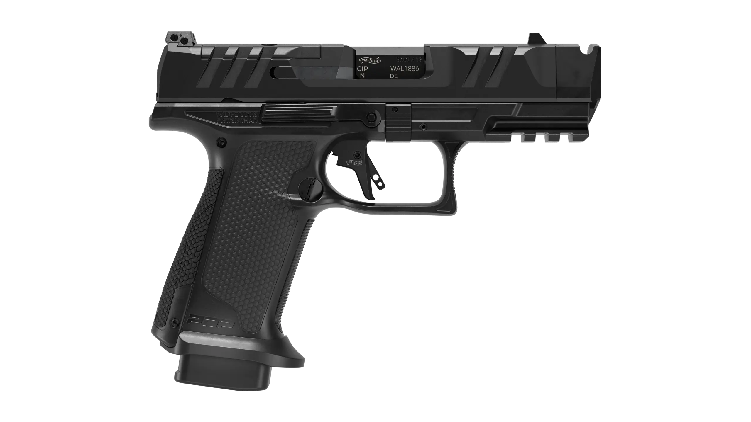 Walther PDP F-Series Pro-X 9mm Striker-Fired Pistol with 3.75-inch Barrel and Matte Black Finish
