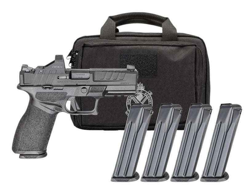 Springfield Armory EC9409BFCCAPAC Echelon 4.0 FC Series 9mm Semi-Auto Pistol with Optics Ready, Black Melonite Finish, 4 Magazines, and Range Bag