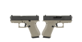 GLOCK G43X 9mm Pistol with Millican Tan Night Sights and Two 10-Round Magazines