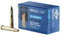 PPU .22 Hornet 45 Grain Soft Point Ammunition, 50 Rounds per Box