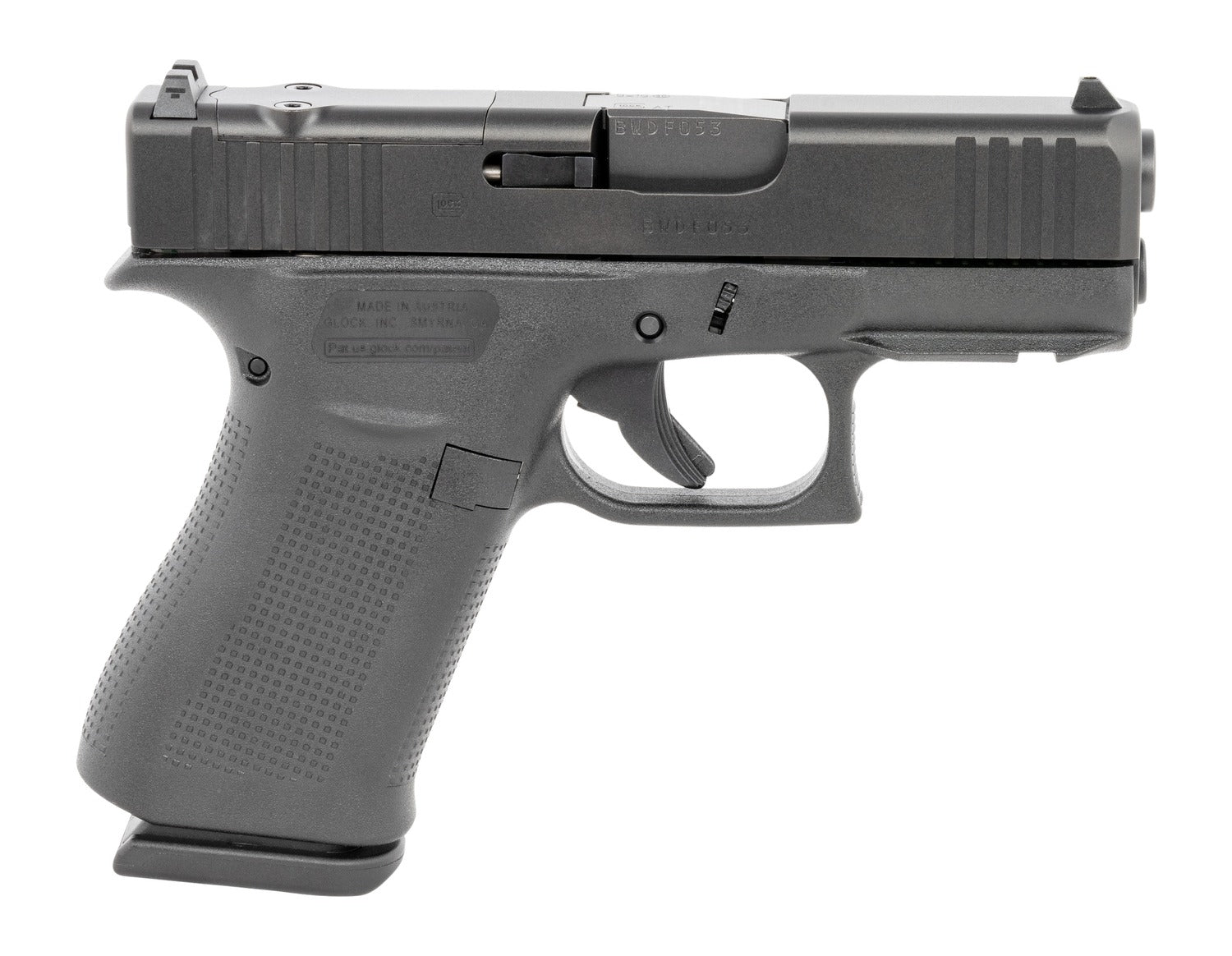 Glock GLOCK 43X MOS FS 9mm Pistol with 3.39-inch Fixed Barrel and 2 Magazines