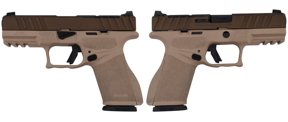 Springfield Echelon Alpha 4.0C 9mm Pistol — Two-Tone Tan