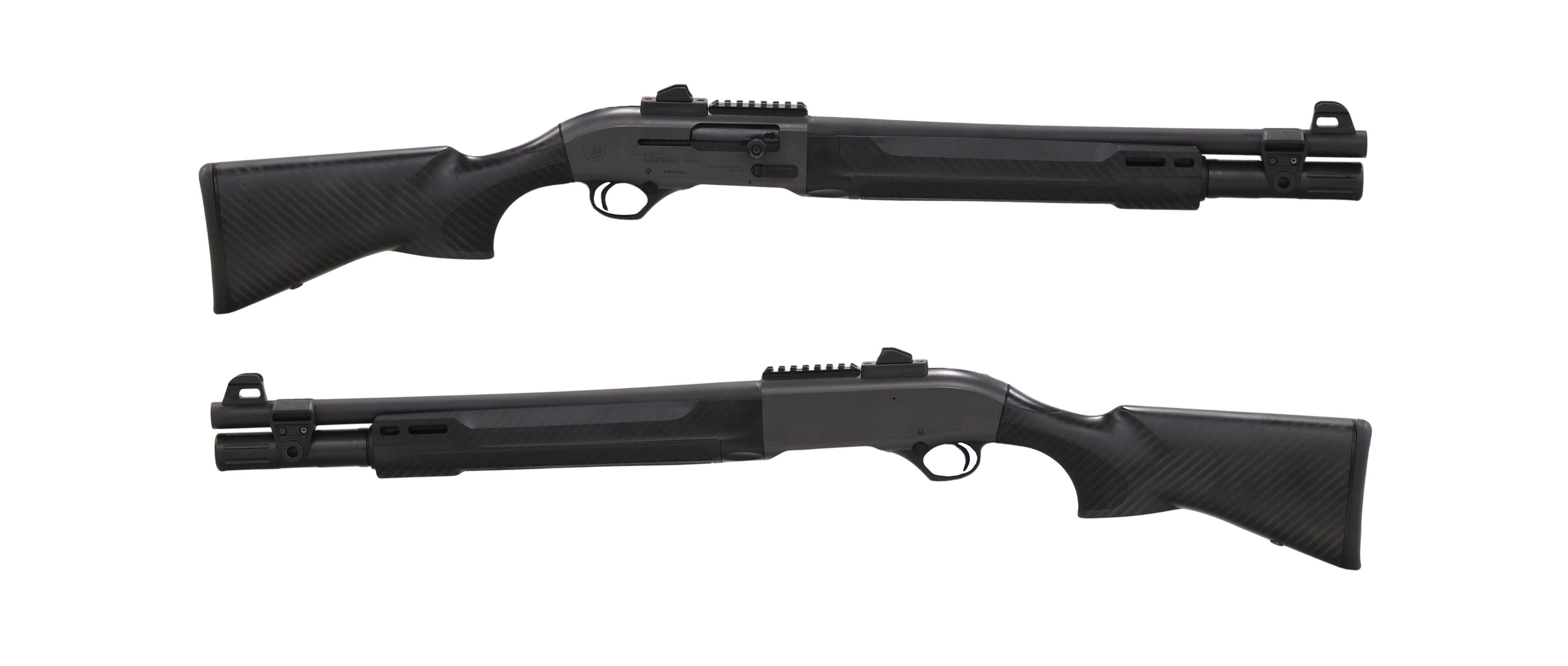 Beretta USA Taylor Customs A300 Ultima Patrol 12 Gauge Shotgun with Carbon Fiber Pattern - 19.1 Inch Barrel, 7+1 Capacity