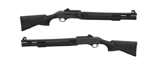 Beretta USA Taylor Customs A300 Ultima Patrol 12 Gauge Shotgun with Carbon Fiber Pattern - 19.1 Inch Barrel, 7+1 Capacity