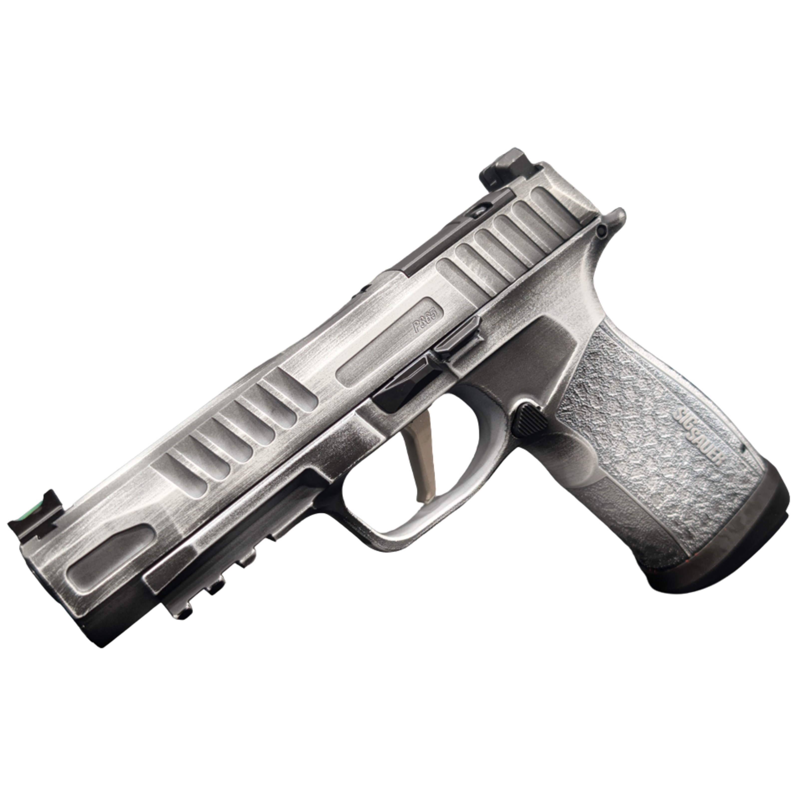 Sig Sauer P365 Fuse Battleworn White 9mm with 4.3-inch Barrel and Extended Magazines