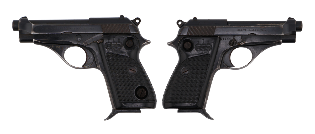 BERETTA M70 SURPLUS 32ACP PISTOL BLUED, BUTTON SAFETY, A GRADE C&R