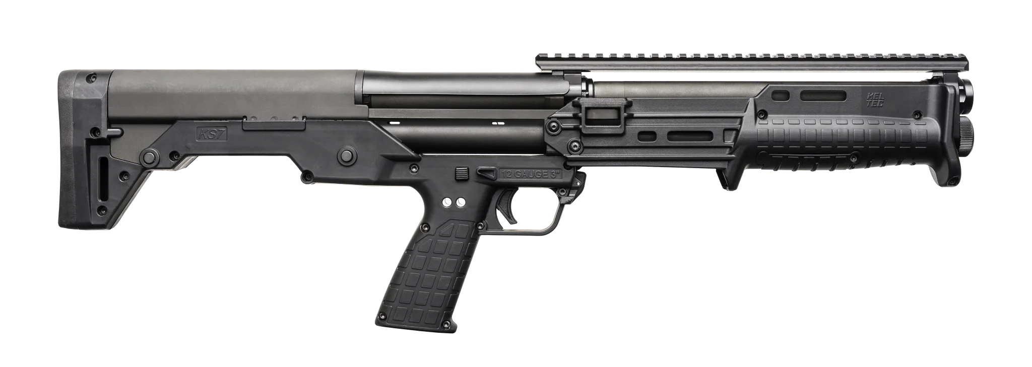 Kel Tec KS7 12 Gauge Pump Action Shotgun with Matte Black Finish and 6+1 Capacity