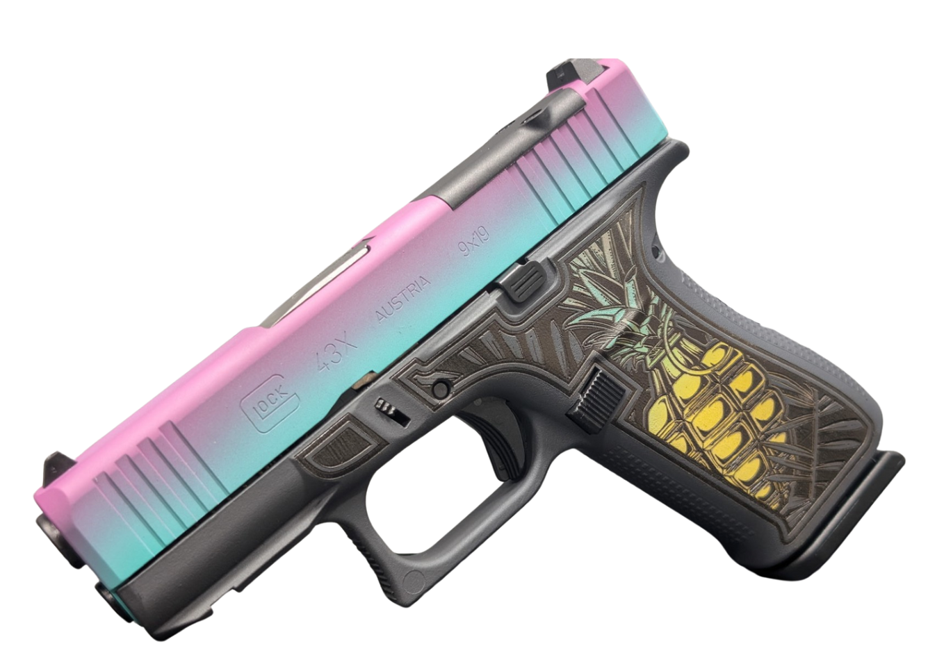 Glock GLOCK 43X Tactical Aloha MOS FS 9mm Pistol - Model PX43XMOS-ALOHA