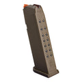 Glock Gen5 17-Round 9mm Magazine with Flat Dark Earth Finish and Orange Follower