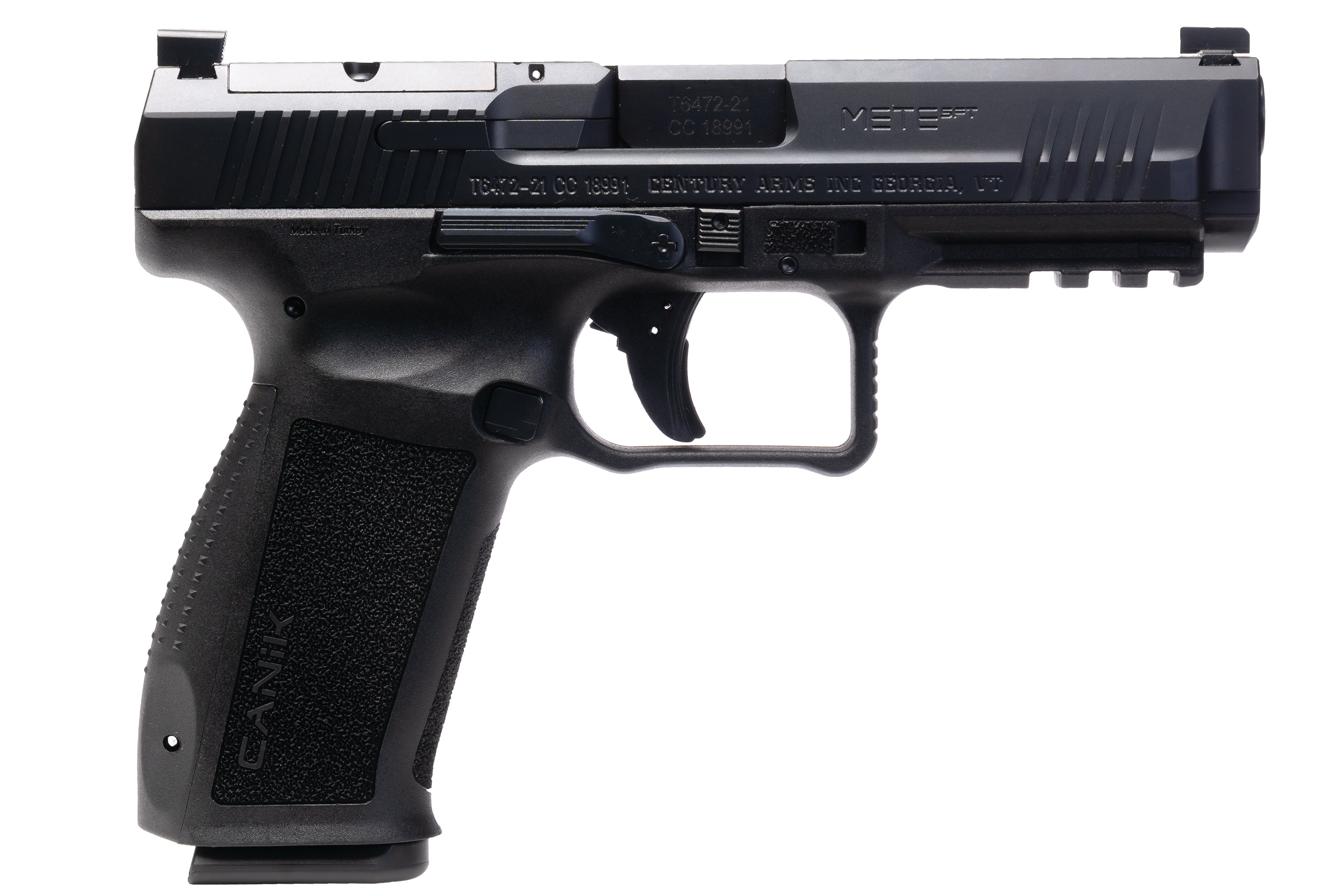 Canik Century Mete SFT One Series 9mm Semi-Auto Pistol with 4.46-Inch Barrel and Matte Black Finish