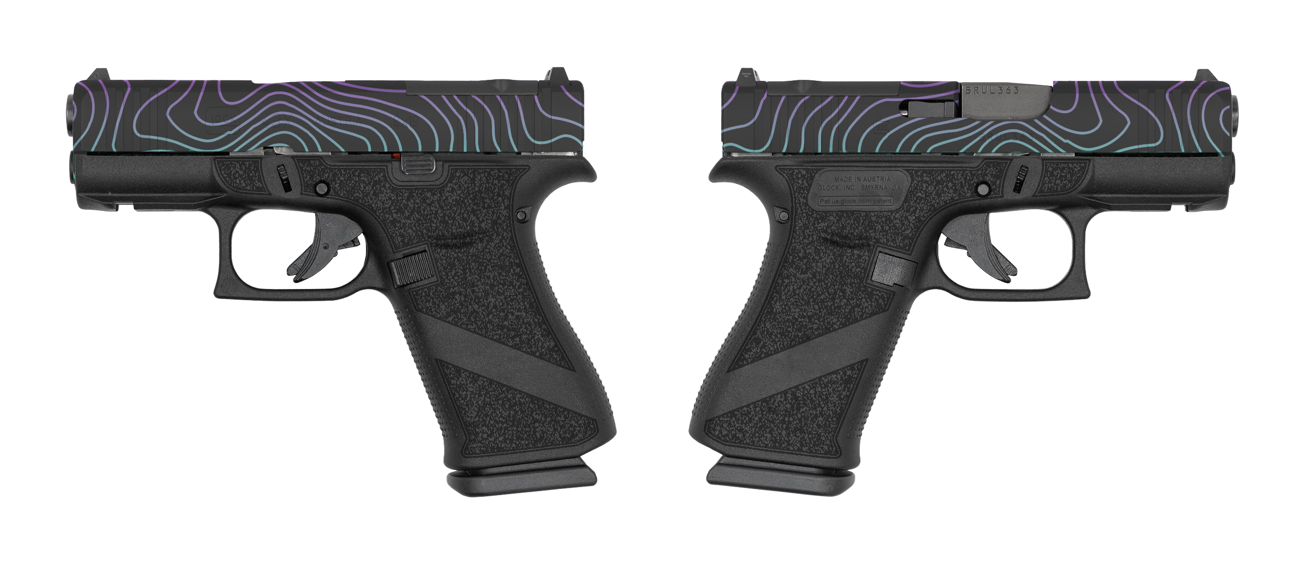 Glock GLOCK 43X MOS Topo 9mm Pistol with 3.39-Inch Fixed Barrel and Two 10-Round Magazines