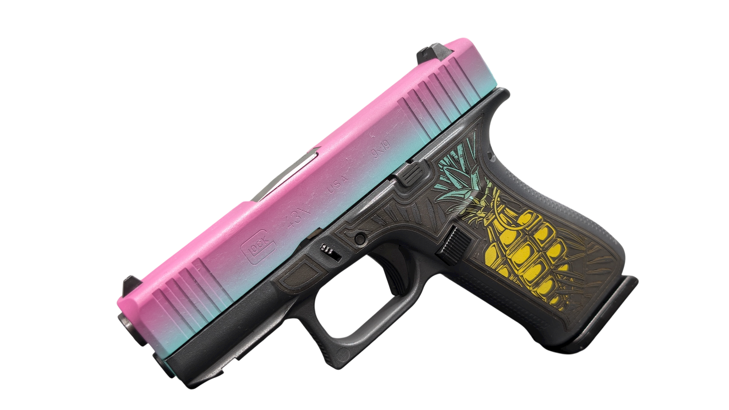 Glock GLOCK 43X Tactical Aloha 9mm Pistol with 3.39-inch Fixed Slide and 5.5 lb Trigger