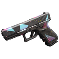 Glock G19 Gen 3 80's Disco 9mm Pistol with 4.01-Inch Fixed Barrel and 2 Magazines