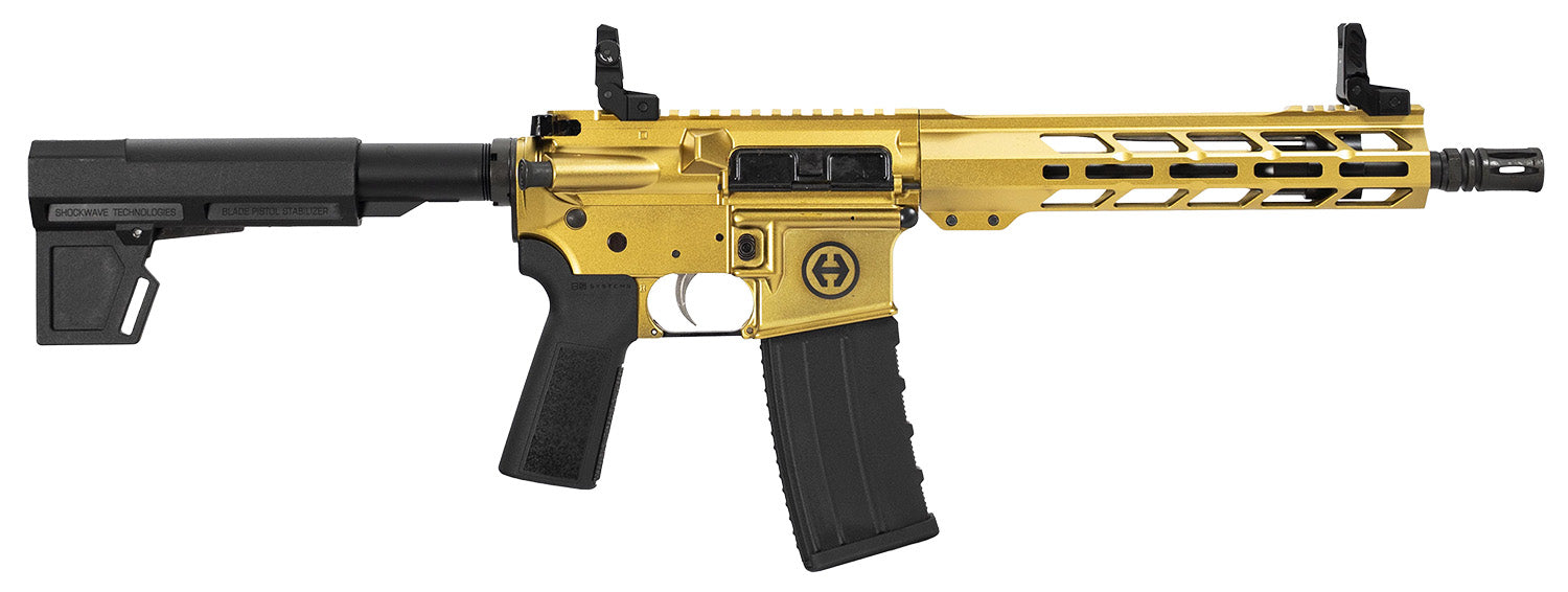 Hi Point HP15P Gold 5.56 NATO Semi-Auto Pistol with 10.5-inch Barrel and M-LOK Brace