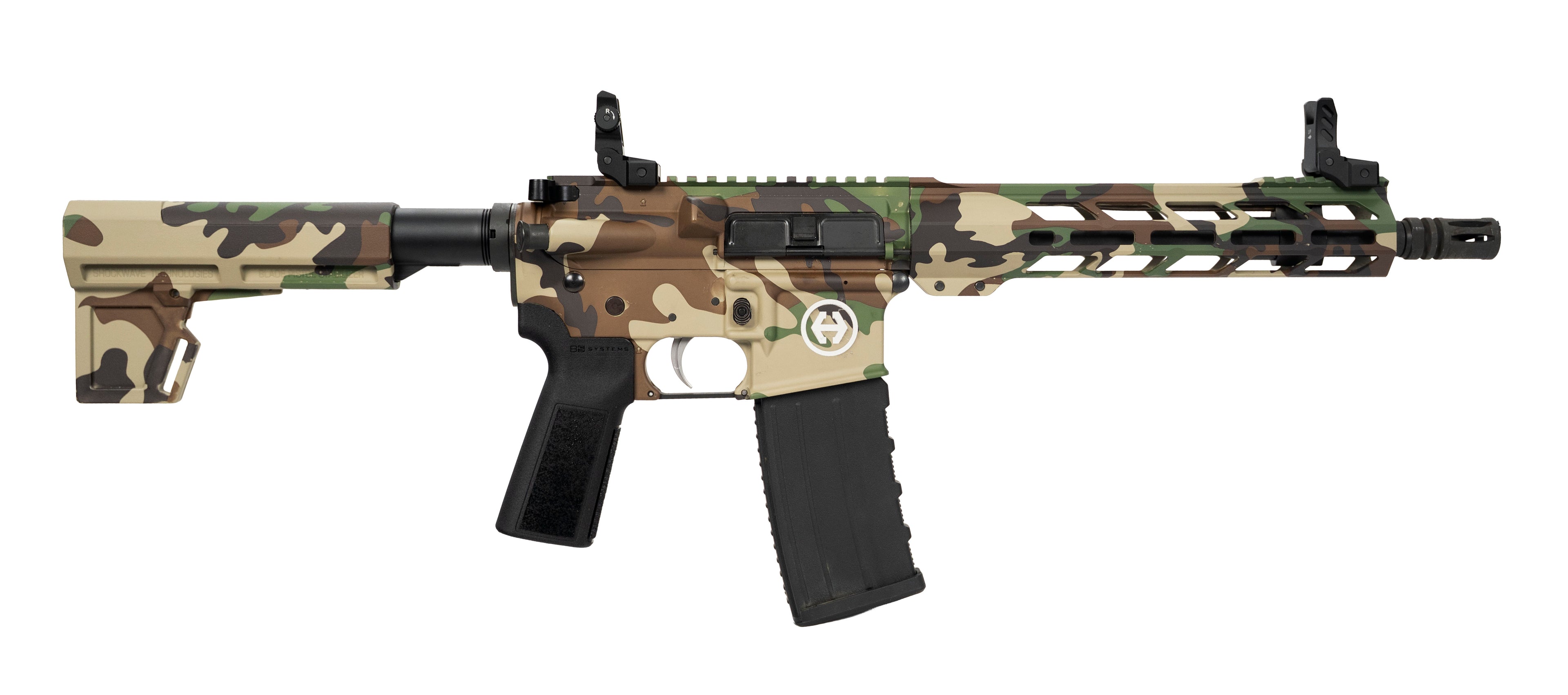 Hi Point HP15P M81 5.56 NATO Semi-Auto Pistol with 10.5-Inch Barrel and M81 Woodland Camo Finish