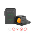 Osight OSIGHT XR 2/6 MOA Dot & 32 MOA Circle Enclosed Red Dot Sight with Charging Cover for RMR Footprint, Black