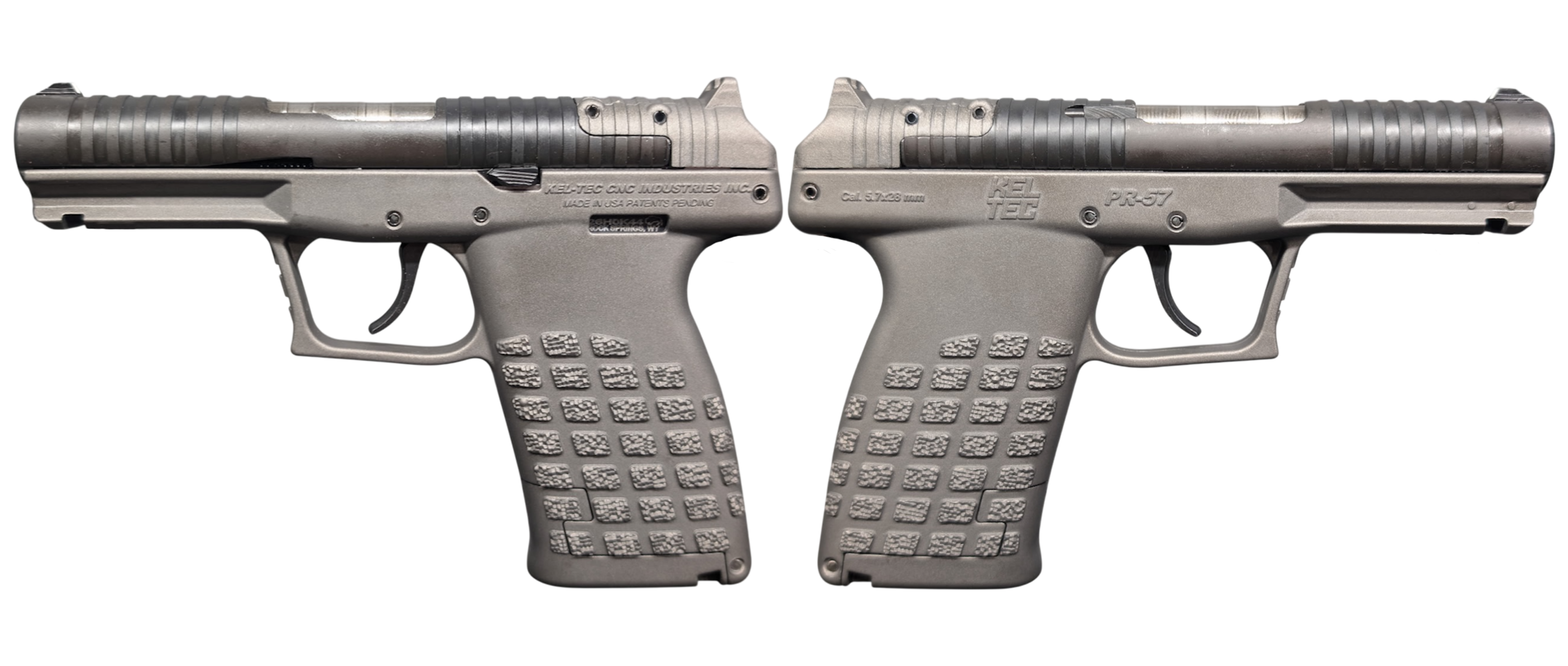 Kel Tec KELTPR57TNG 5.7X28 Compact Pistol with 4.64-inch Barrel, Optic Ready, Tungsten Gray Finish
