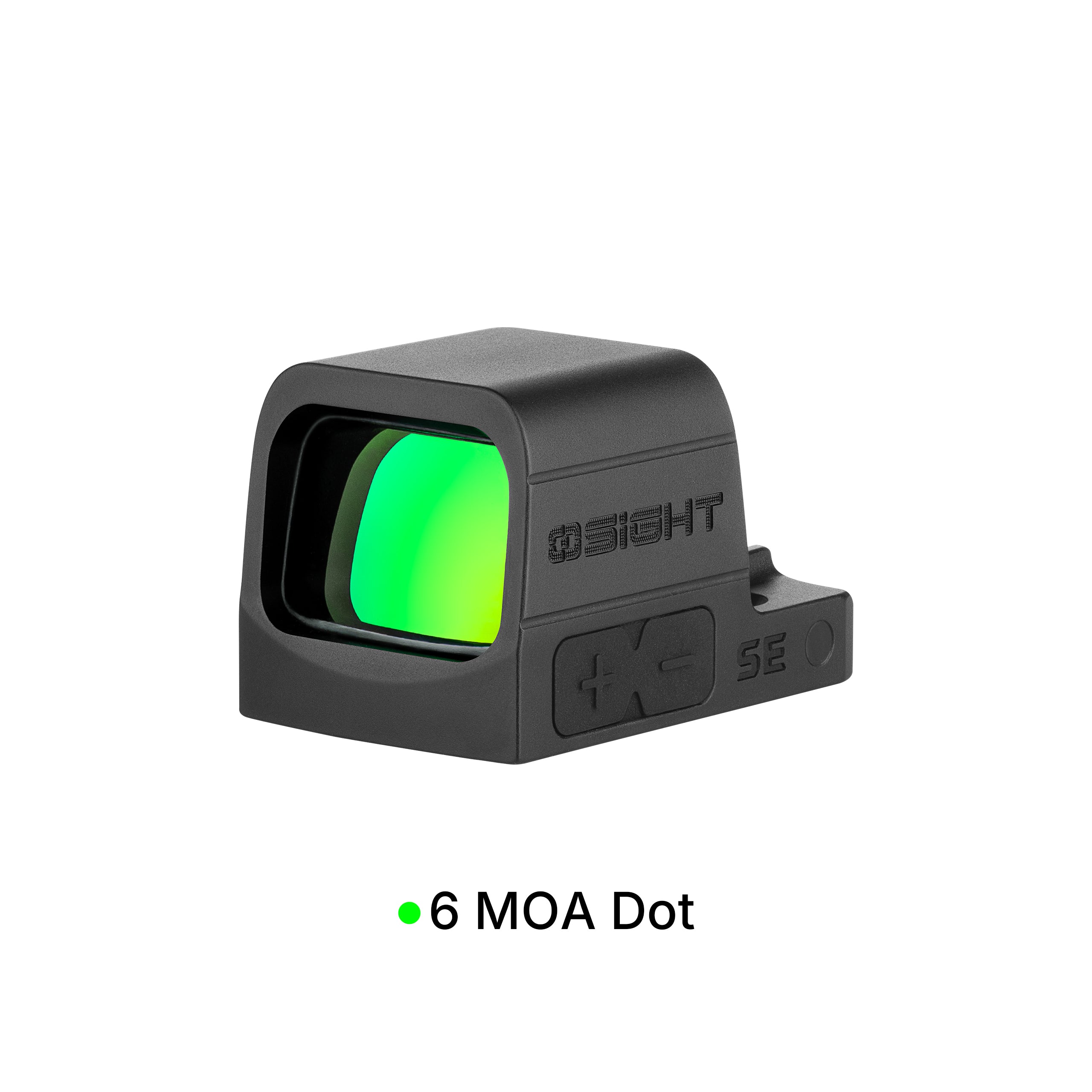 Osight SE-GN Green Dot Sight with RMSc Footprint - 6 MOA, Black