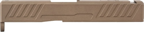 Grey Ghost Precision GGP-SPG43-V1-FDE Glock 43 Slide with Angled Serrations and Diamond-Like Coating